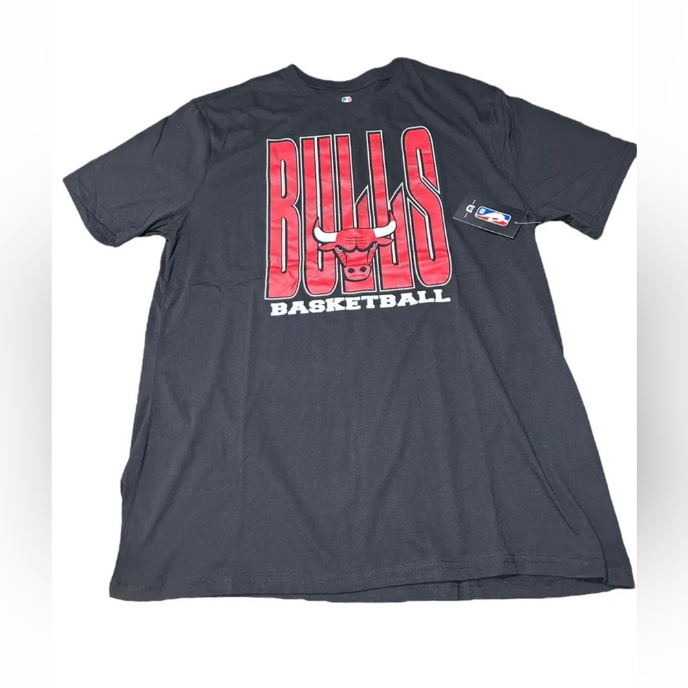 NWT NBA Team Apparel Men’s Chicago Bulls Short Sleeve shirt black size XL
